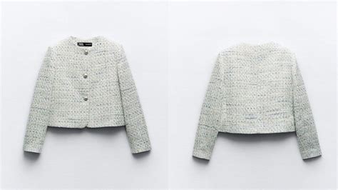 chaqueta tipo chanel zara|Las mejores chaquetas tipo Chanel que puedes comprar en Zara .